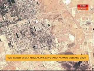 Imej satelit dedah kerosakan kilang Saudi Aramco diserang dron
