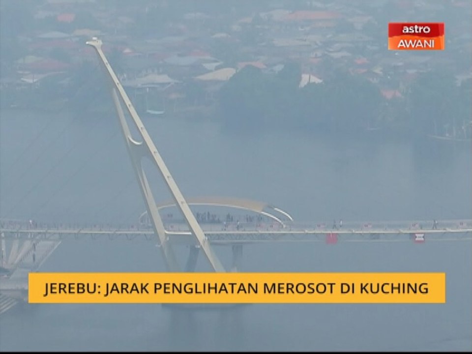 Jerebu: Jarak penglihatan merosot di Kuching
