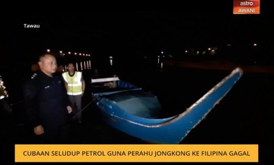Cubaan seludup petrol guna perahu jongkong ke Filipina gagal