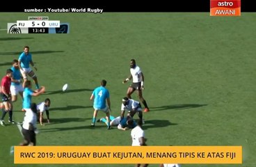 RWC 2019: Uruguay buat kejutan, menang tipis ke atas Fiji
