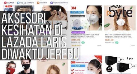 #AWANIByte: Penjualan aksesori kesihatan di Lazada meningkat sebanyak 66 kali ganda tatkala jerebu