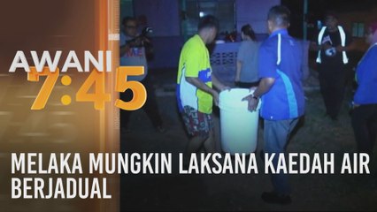 Melaka mungkin laksana kaedah air berjadual