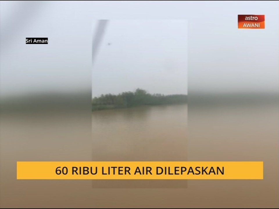 60 ribu liter air dilepaskan