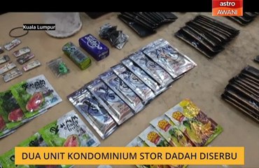 Dua unit kondominium stor dadah diserbu