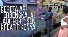 #AWANIByte: Kereta api terbengkalai jadi 'port' seni kreatif Kenya