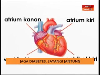 Pesakit diabetes berisiko empat kali ganda dapat sakit jantung