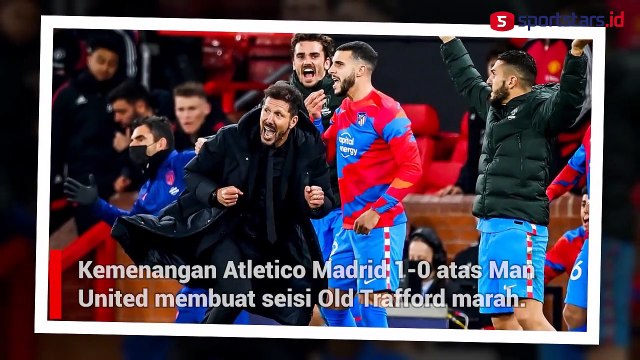 Manchester United Kalah, Fans Timpuk Botol ke Pelatih Atletico Madrid