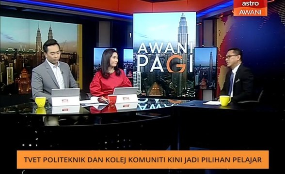 AWANI Pagi: TVET Politeknik dan Kolej Komuniti kini jadi pilihan pelajar