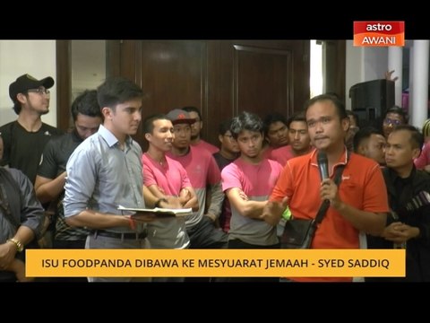 Isu Foodpanda dibawa ke mesyuarat jemaah - Syed Saddiq