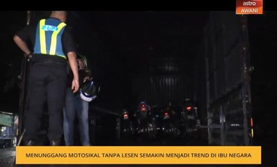 Menunggang motosikal tanpa lessen semakin menjadi 'trend' di ibu negara