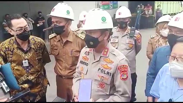 Kapolda Lampung Pastikan Ketersediaan Minyak Goreng di Gudang PT Tunas Baru Lampung