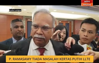 P. Ramasamy tiada masalah Kertas Putih LTTE