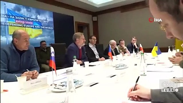 Çekya, Polonya ve Slovenya başbakanları Kiev'e gitti