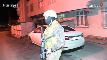 İstanbul'da uyuşturucu satıcılarına operasyon kamerada