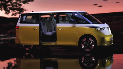The new Volkswagen ID. Buzz Design in Candy White and Pomelo Yellow