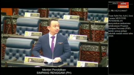 Program sarapan percuma dijangka manfaatkan 2.7 juta murid seluruh negara - Dr Maszlee