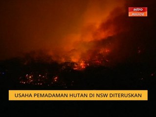 Usaha pemadaman hutan di NSW diteruskan
