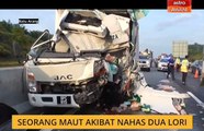 Seorang maut akibat nahas dua lori