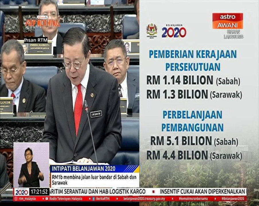 Sabah dan Sarawak kekal penerima perbelanjaan pembangunan tertinggi