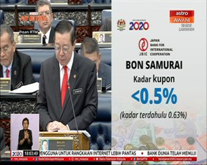 Japan Bank for International Cooperation (JBIC) tawar jaminan tambahan bon Samurai lebih rendah
