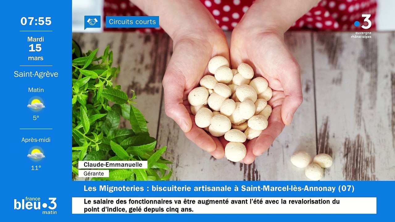 Å Saint-Marcel-lès-Annonay, Les Mignoteries, ses gressins pour l'apéro et biscuits artisanaux pour le plaisir