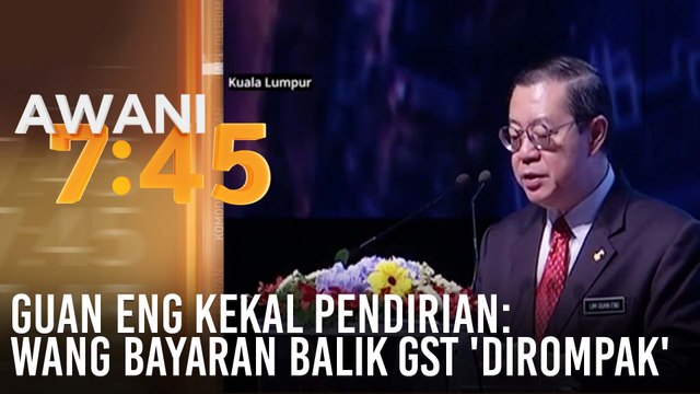 Guan Eng kekal pendirian: Wang bayaran balik GST 'dirompak'