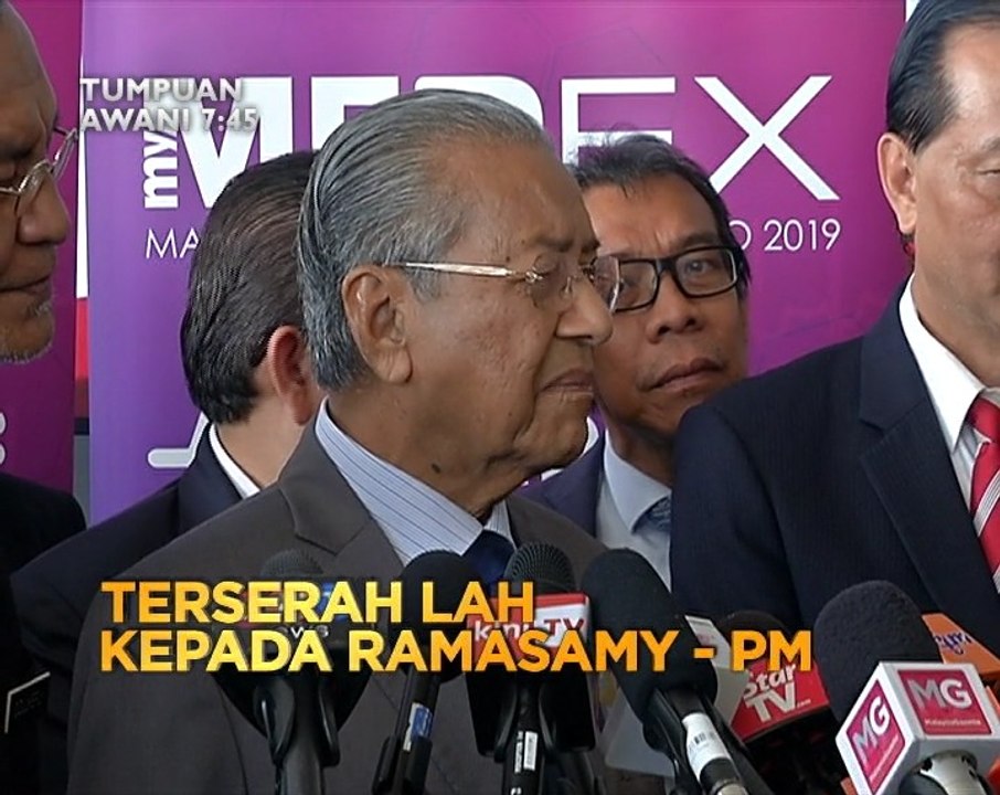 Tumpuan 7.45: Azmin tinggalkan parti jika & terserah lah kepada Ramasamy - PM