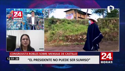 Silvana Torres sobre Castillo en el Congreso: “hay una oposición provocadora y golpista”