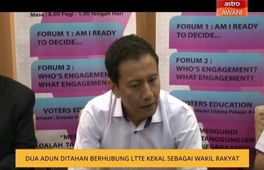 Dua Adun ditahan berhubung LTTE kekal sebagai wakil rakyat