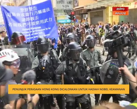 Penunjuk perasaan Hong Kong dicalonkan untuk hadiah Nobel Keamanan
