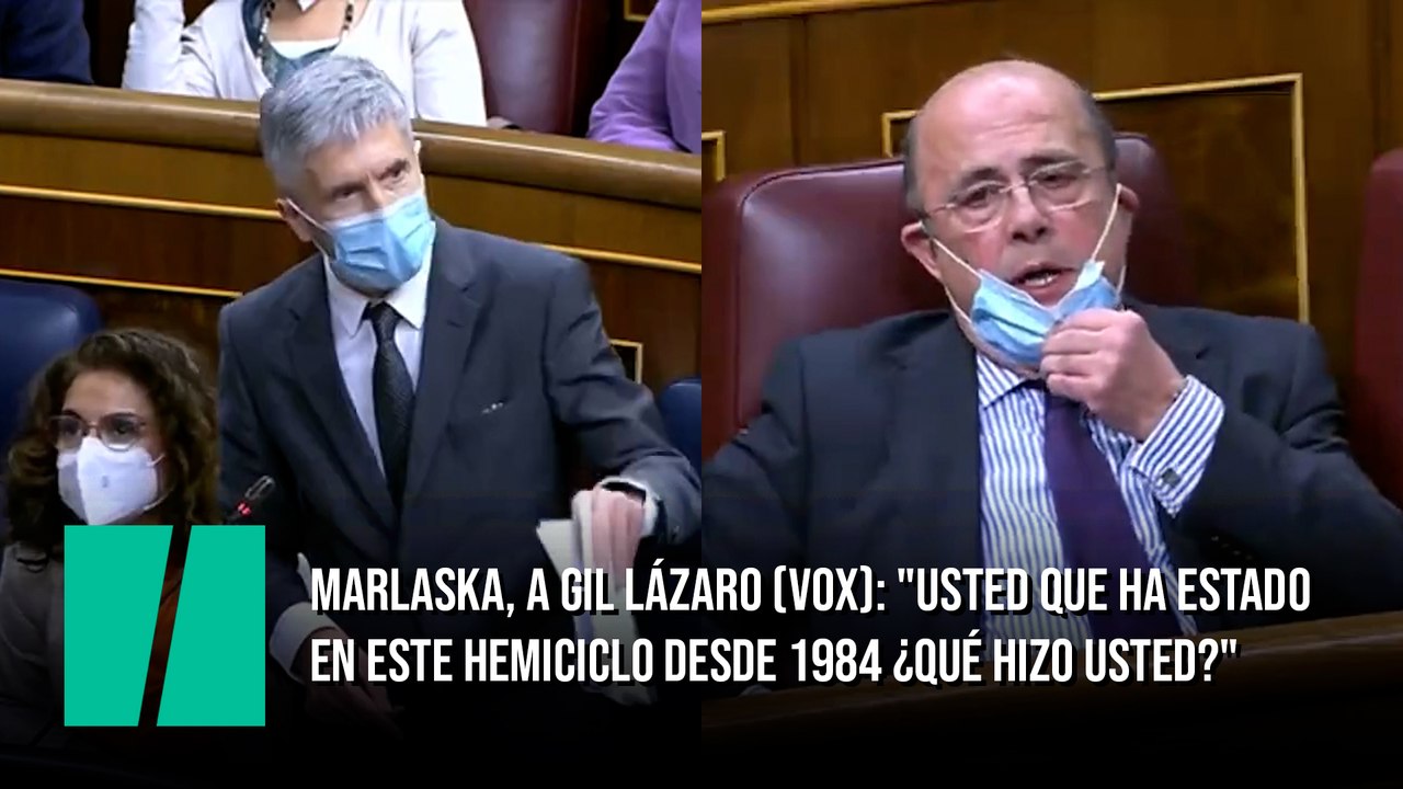 Marlaska, a Gil Lázaro (Vox): "Usted que ha est...