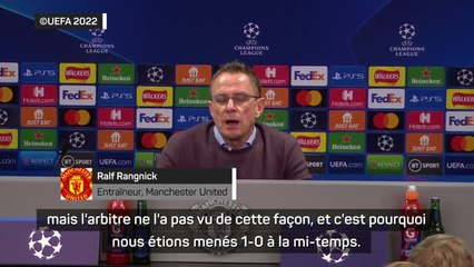 8es - Rangnick : "L'arbitre a facilité la tâche de l'Atlético"