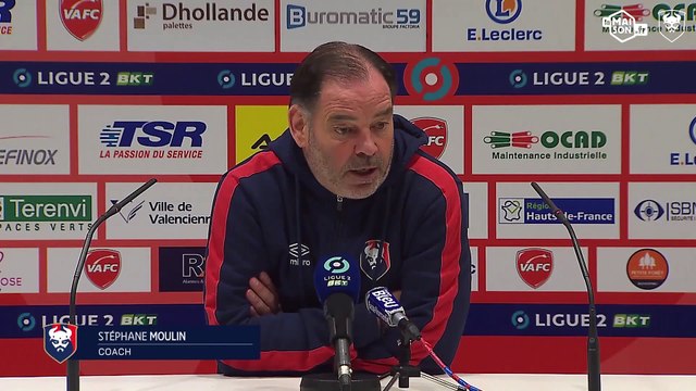 J29 Ligue 2 BKT : la réaction de Stéphane Moulin après Valenciennes FC 1-1 SMCaen