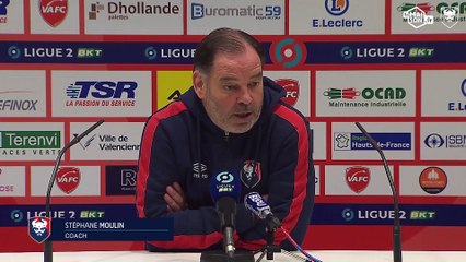 J29 Ligue 2 BKT : la réaction de Stéphane Moulin après Valenciennes FC 1-1 SMCaen