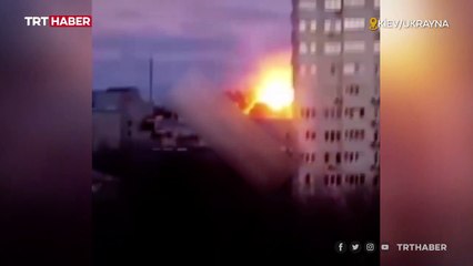 Rusya'nın Kiev'e saldırısı kamerada