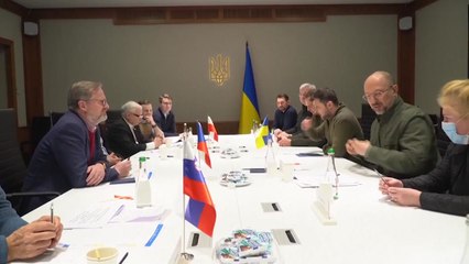 폴란드·체코·슬로베니아 정상, 화염 속 키이우 방문 / YTN