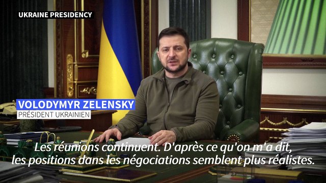 Les réunions continuent : Zelensky sur les pourparlers russo-ukrainiens