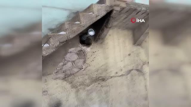 Erzurum'da bir garip olay, evin merdiveni bir gecede kayboldu