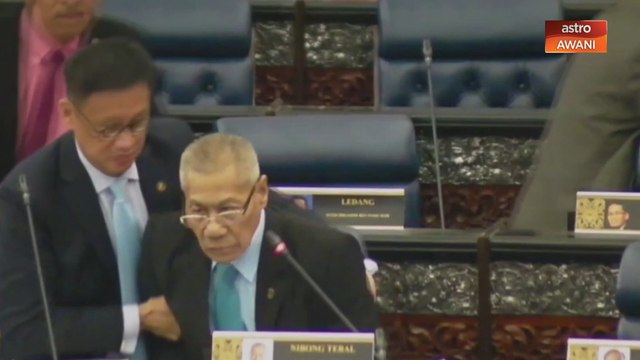 Ahli Parlimen Nibong Tebal Datuk Mansor Othman pitam di Dewan Rakyat