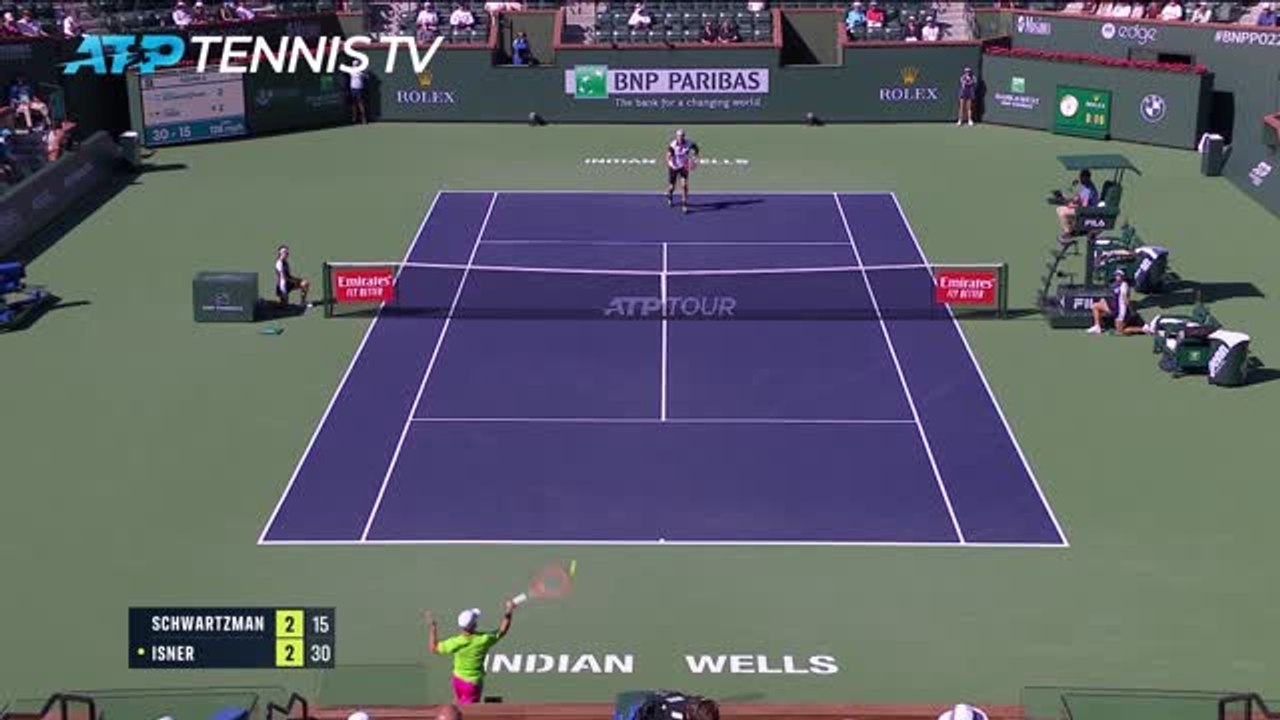 Highlights: Isner biegt Schwartzman bei Heimturnier