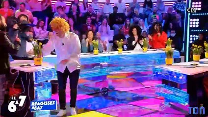 Bernard Montiel embrasse une chroniqueuse de force