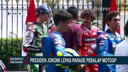 Lepas Parade Pebalap MotoGP, Jokowi Akui Sedih Tidak Bisa Ikuti Parade dengan Sepeda Motornya