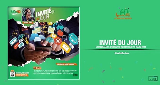 Invité du jour du 16 mars 2022 par Marthe Akissi [ Radio Côte d'Ivoire ]
