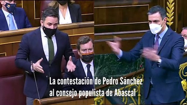 VÍDEO | Sánchez, a Abascal: A Putin le gustaría eso que está usted tratando de hacer, dividir