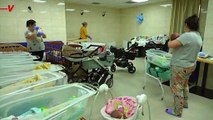 Kyiv Nurses Care For Stranded Children at Improvised Surrogacy Center
