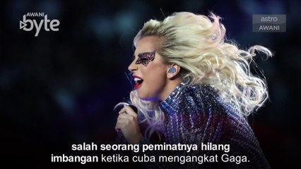 #AWANIByte: Lady Gaga X-ray satu badan selepas terjatuh dari pentas konsert