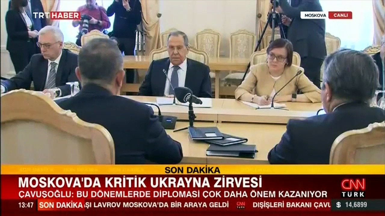 Çavuşoğlu-Lavrov görüşmesi başladı