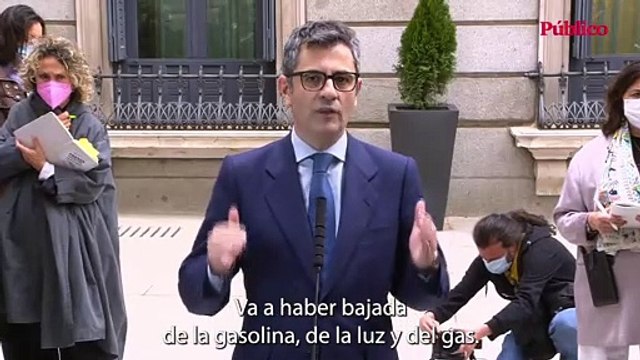 FELIX BOLAÑOS: Va a haber bajada de la gasolina, de la luz y del gas