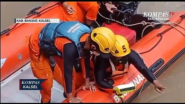 Basarnas Cari Pria Tenggelam Usai Lompat dari Jembatan Kembar Antasan Senor Martapura