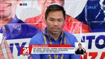 Sen. Manny Pacquiao, sinabing dapat pangalagaan ng Comelec ang integridad nito sa gitna ng isyu sa umano'y security breach | 24 Oras